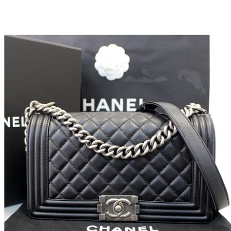 chanel bag mens|small black chanel boy bag.